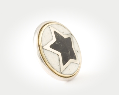 Chunk Pentagram - silber