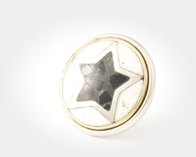 Chunk Pentagram - silber