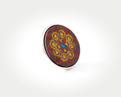 Chunk Red Rangoli
