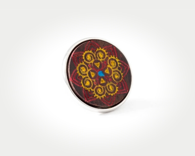 Chunk Red Rangoli