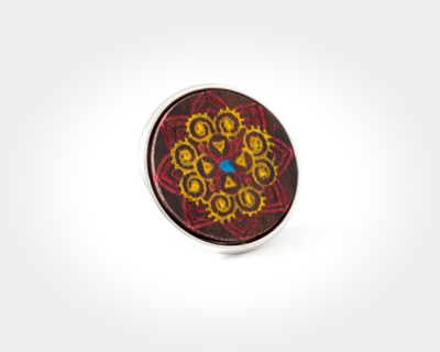 Chunk Red Rangoli