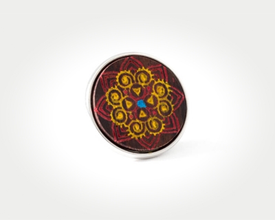 Chunk Red Rangoli
