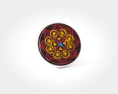 Chunk Red Rangoli