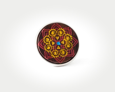 Chunk Red Rangoli