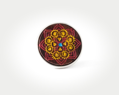Chunk Red Rangoli
