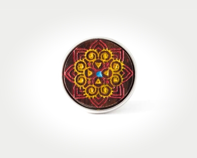Chunk Red Rangoli