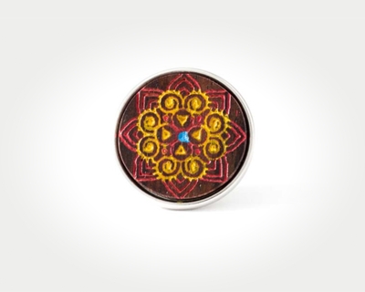 Chunk Red Rangoli