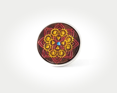Chunk Red Rangoli