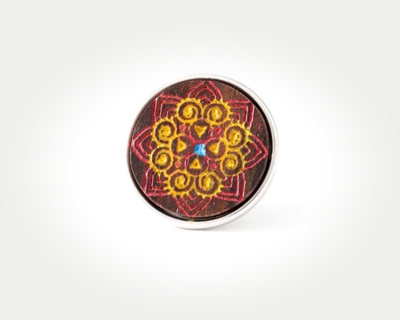 Chunk Red Rangoli