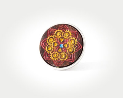 Chunk Red Rangoli