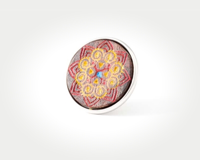 Chunk Red Rangoli