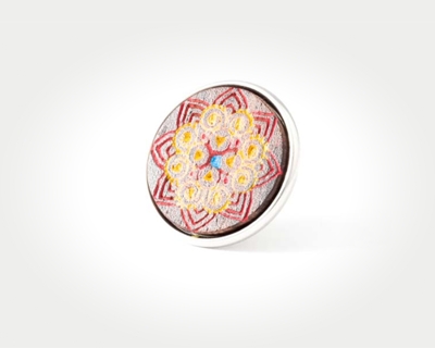 Chunk Red Rangoli