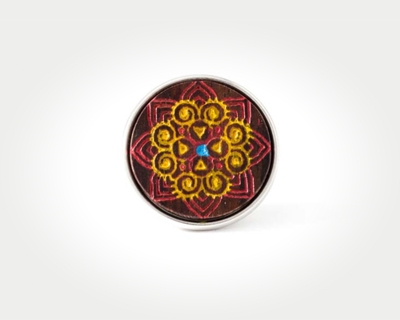Chunk Red Rangoli