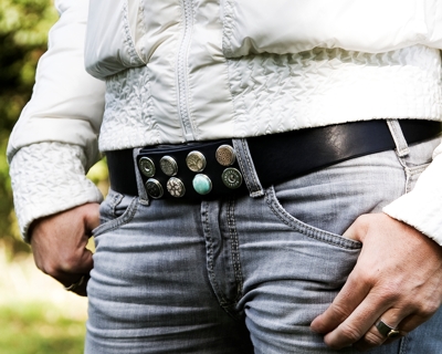 NOOSA Gürtel Classic Breit in schwarz zu Jeans