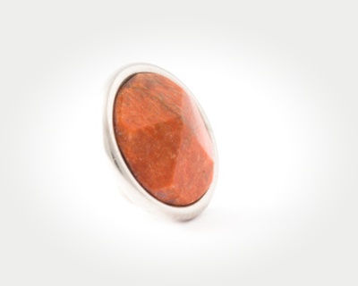 Chunk Gemstone facetted - red jasper