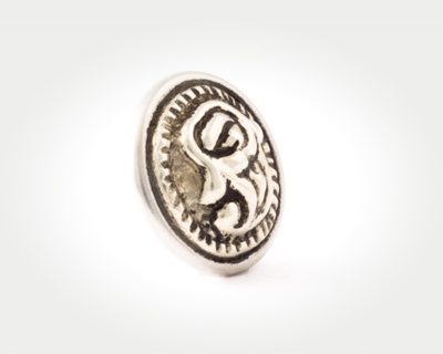 Chunk Victorian Button - paisley