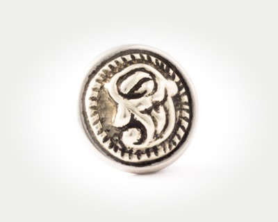 Chunk Victorian Button - paisley