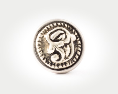Chunk Victorian Button - paisley
