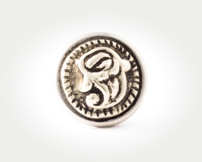 Chunk Victorian Button - paisley