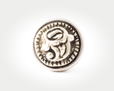 Chunk Victorian Button - paisley