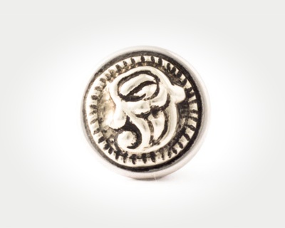 Chunk Victorian Button - paisley